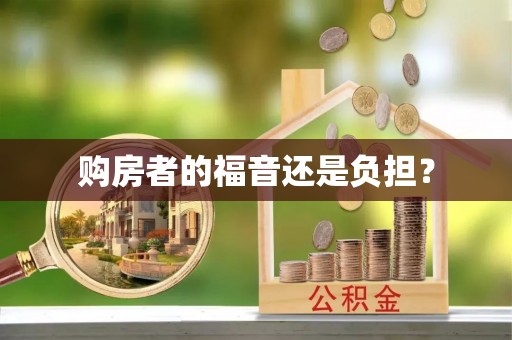 惠农购房者的福音还是负担？