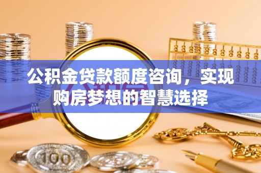 惠农公积金贷款额度咨询，实现购房梦想的智慧选择