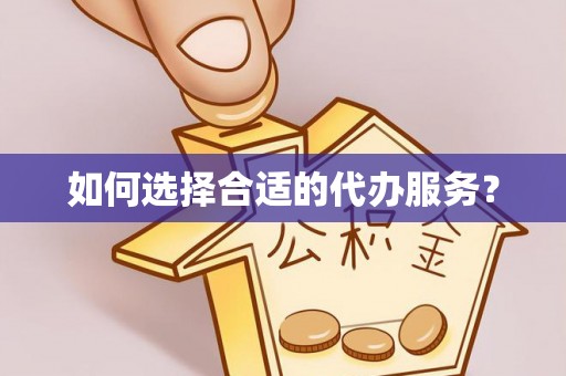 惠农如何选择合适的代办服务？