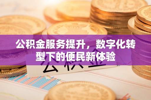惠农公积金服务提升，数字化转型下的便民新体验