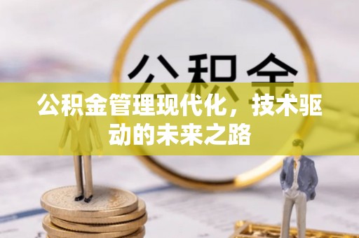 惠农公积金管理现代化，技术驱动的未来之路